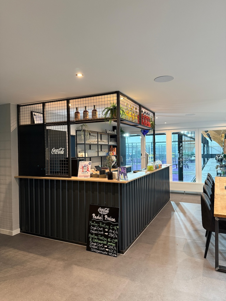 Unser Bistro für die Stärkung nach dem Padel-Match