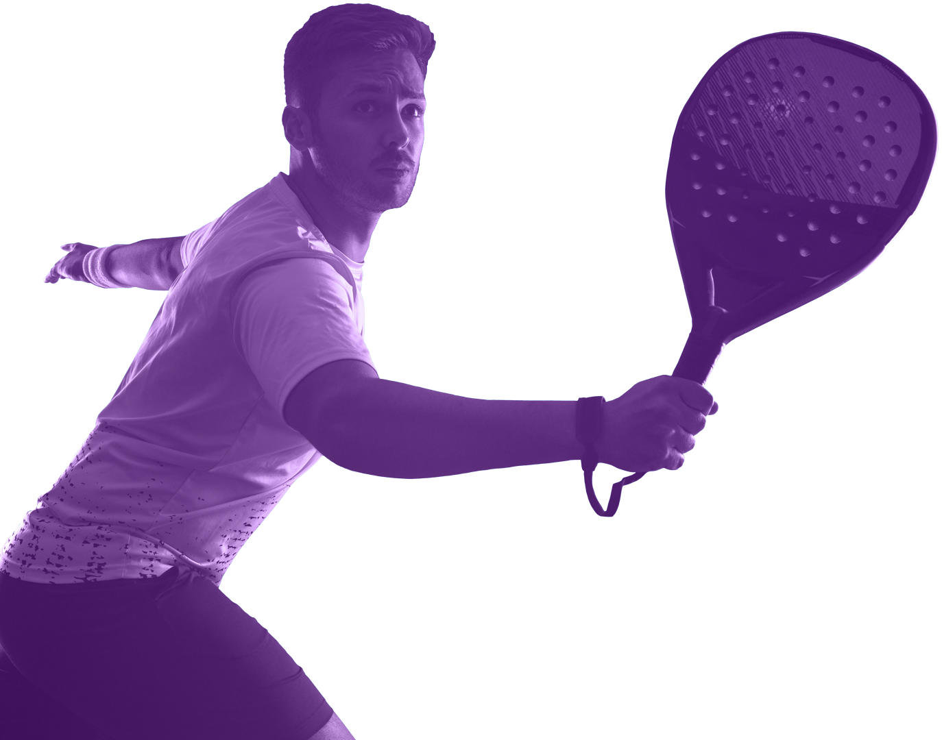 PADEL Spieler in Action